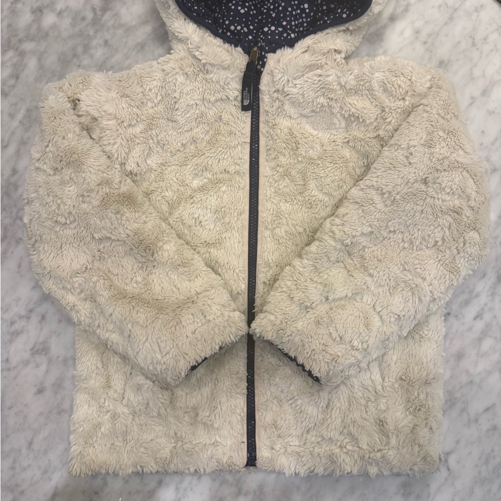 The North Face Kids Reversible Fur Puffer Jacket